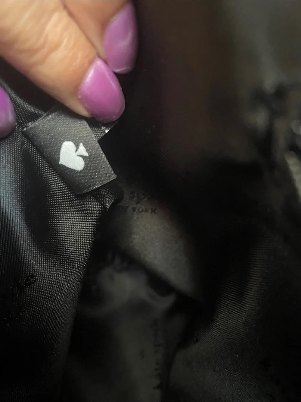 kate spade Black Pebbled LENA Shoulder Bag
